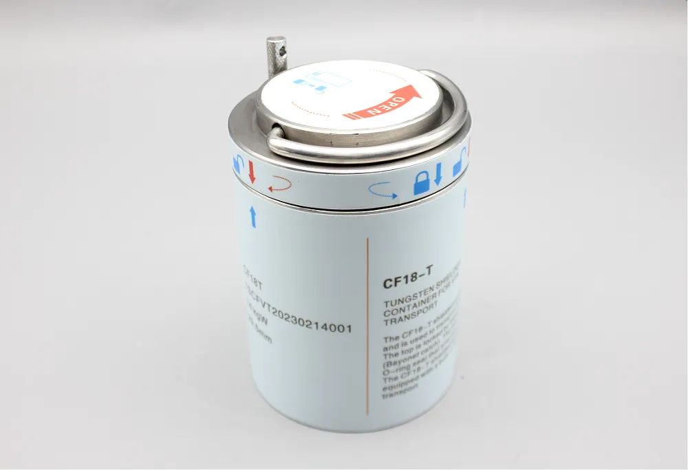 CF18T Tungsten alloy FDG containers for Medical shielding
