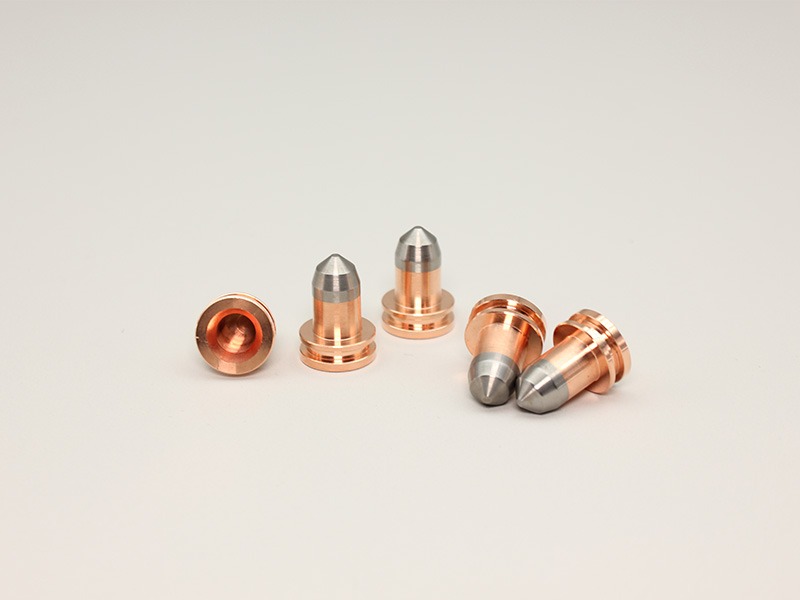 Tungsten electrode for electrical conductivity