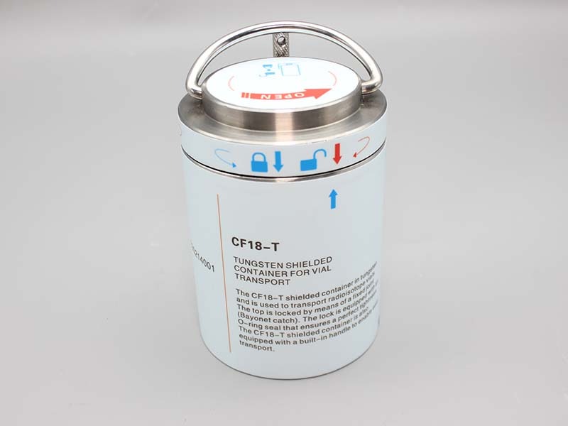 CF18T Tungsten alloy FDG containers for Medical shielding